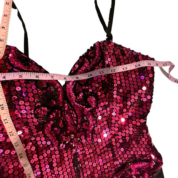 Vintage Alyce designs sequin 80s prom evening dress size 12 - Picture 3 of 9